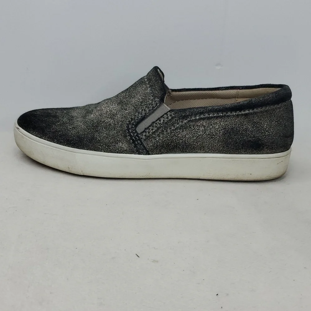 Naturalizer Marianne Loafers Slip On Sparkle Gray Leather Casual Womens 7